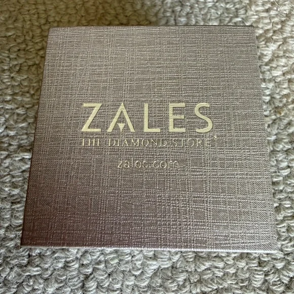 Zales 10k White Gold Diamond Accent Teardrop Drop Earrings - Picture 3 of 4